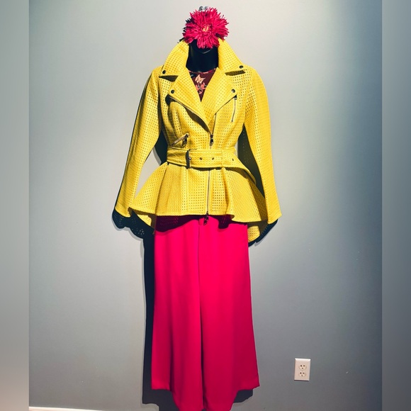 Banana Republic Vibrant Pink Wide Leg Pants - Picture 7 of 15